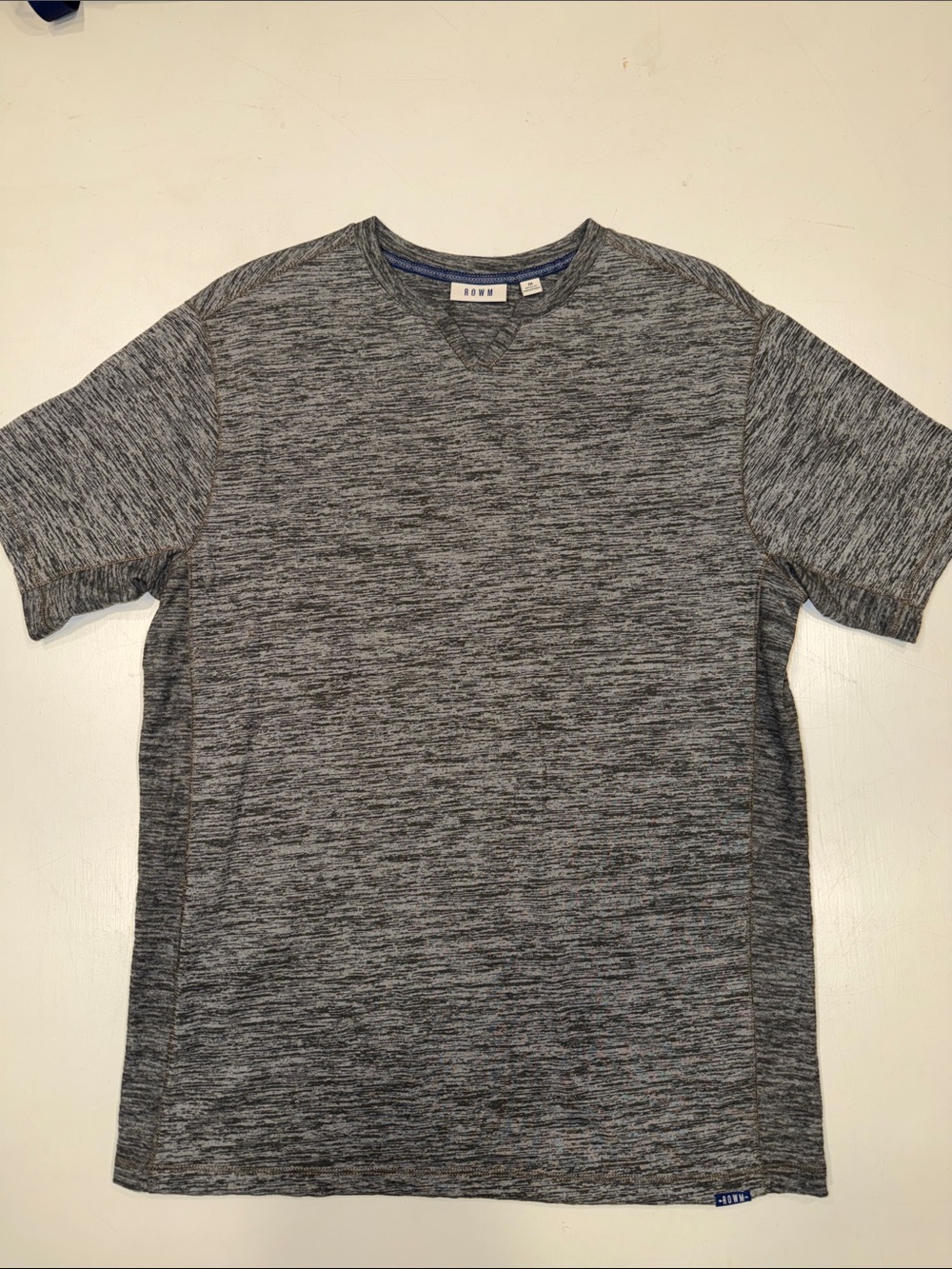 Men's Heathered Gray Short-Sleeve Crew Tee